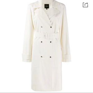 Theory white trench coat